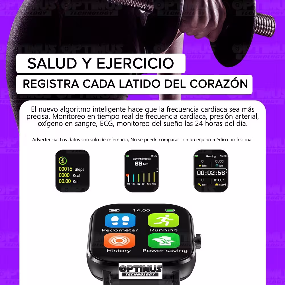 Smartwatch Reloj Inteligente DT35 Llamada Bluetooth Compatible Android IOS | OPTIMUS TECHNOLOGY™ | SW-DT35 |