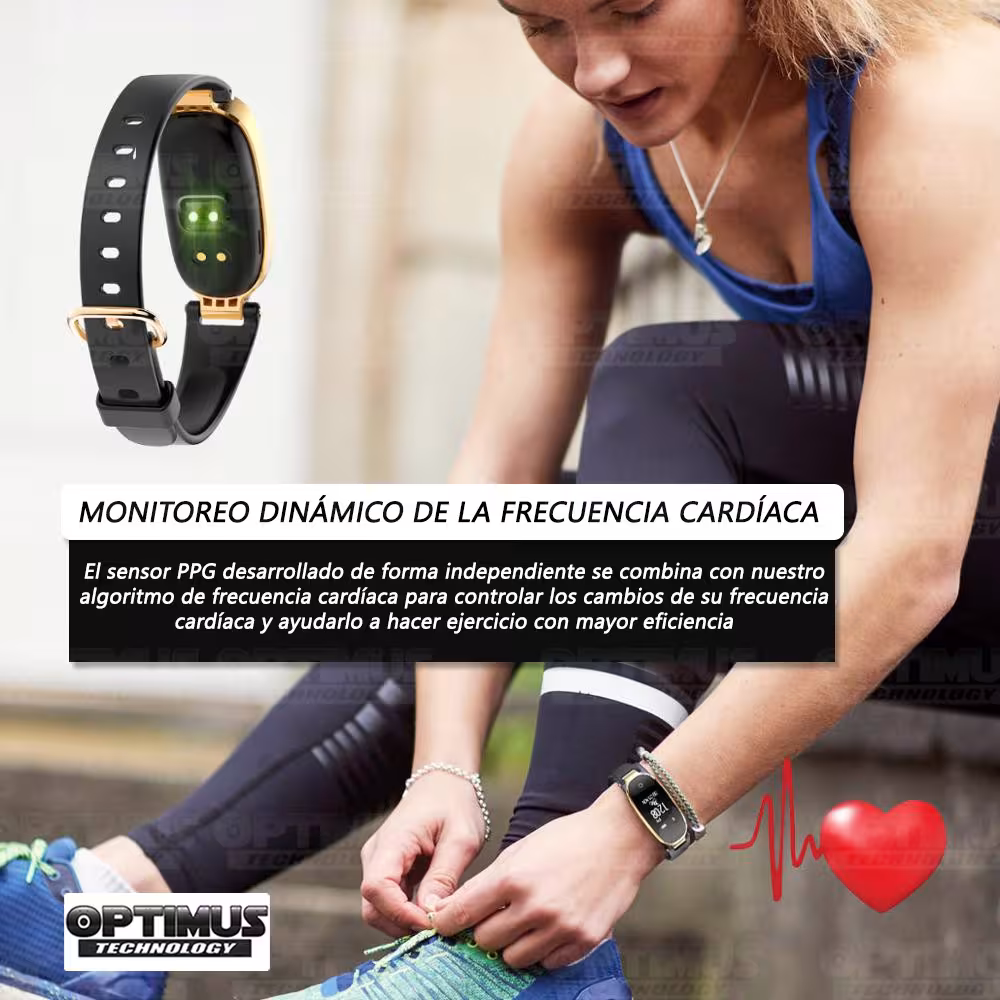 Pulsera Reloj Inteligente Smartwatch S3 Plus para Dama Frecuencia Cardíaca | OPTIMUS TECHNOLOGY™ | SW-S3-PLUS |