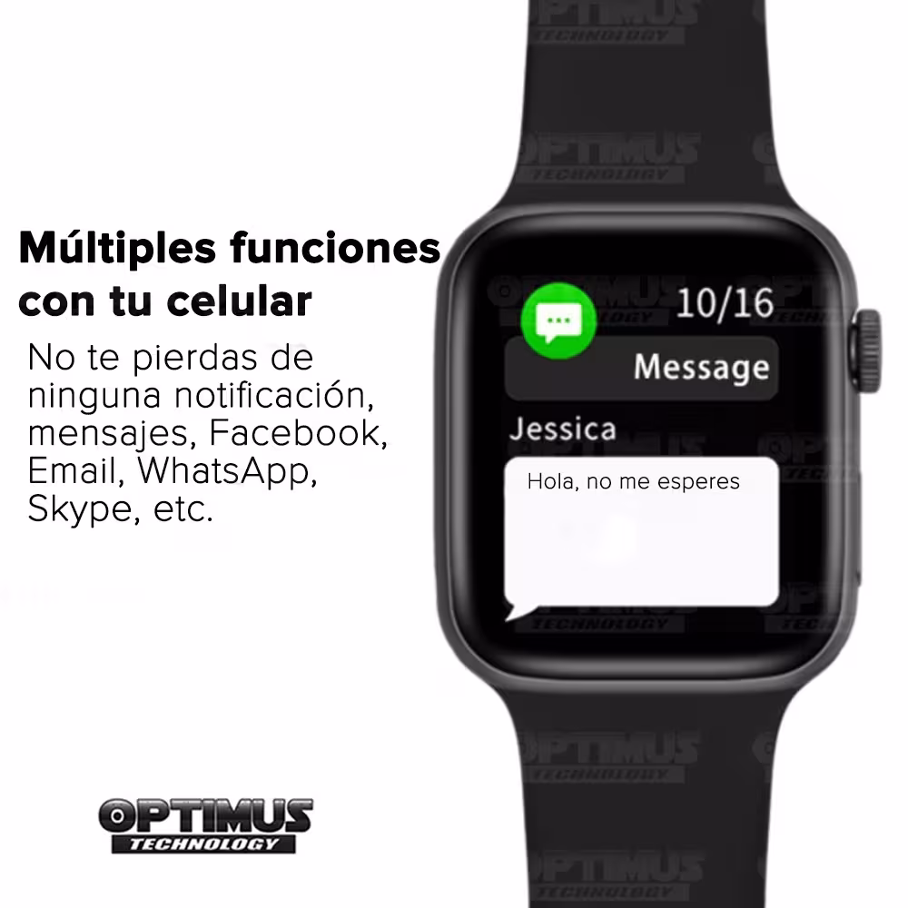 Smartwatch Reloj Inteligente FT80 Frecuencia Cardíaca Compatible Android IOS | OPTIMUS TECHNOLOGY™ | SW-FT80 |