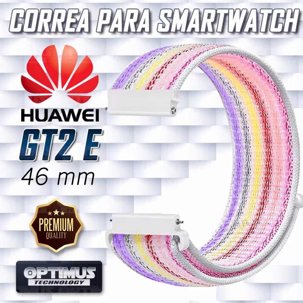 Banda tipo Velcro Tela suave para Reloj Smartwatch Huawei GT 2E 46mm | OPTIMUS TECHNOLOGY™ | CRR-VLC-GT2E-46 |