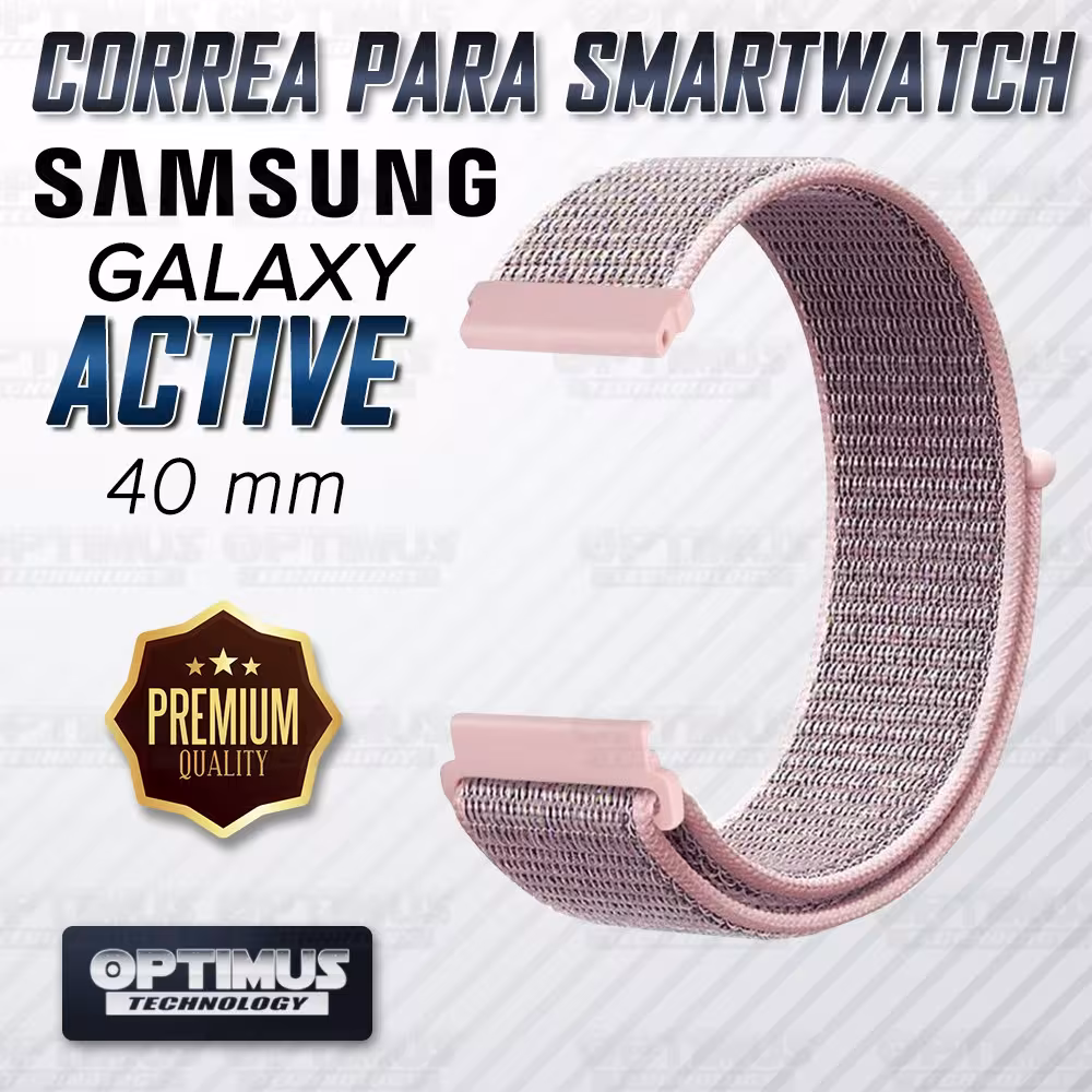 Banda tipo Velcro Tela suave para Reloj Smartwatch Samsung Galaxy Active 40mm | OPTIMUS TECHNOLOGY™ | CRR-VLC-ATV-40 |