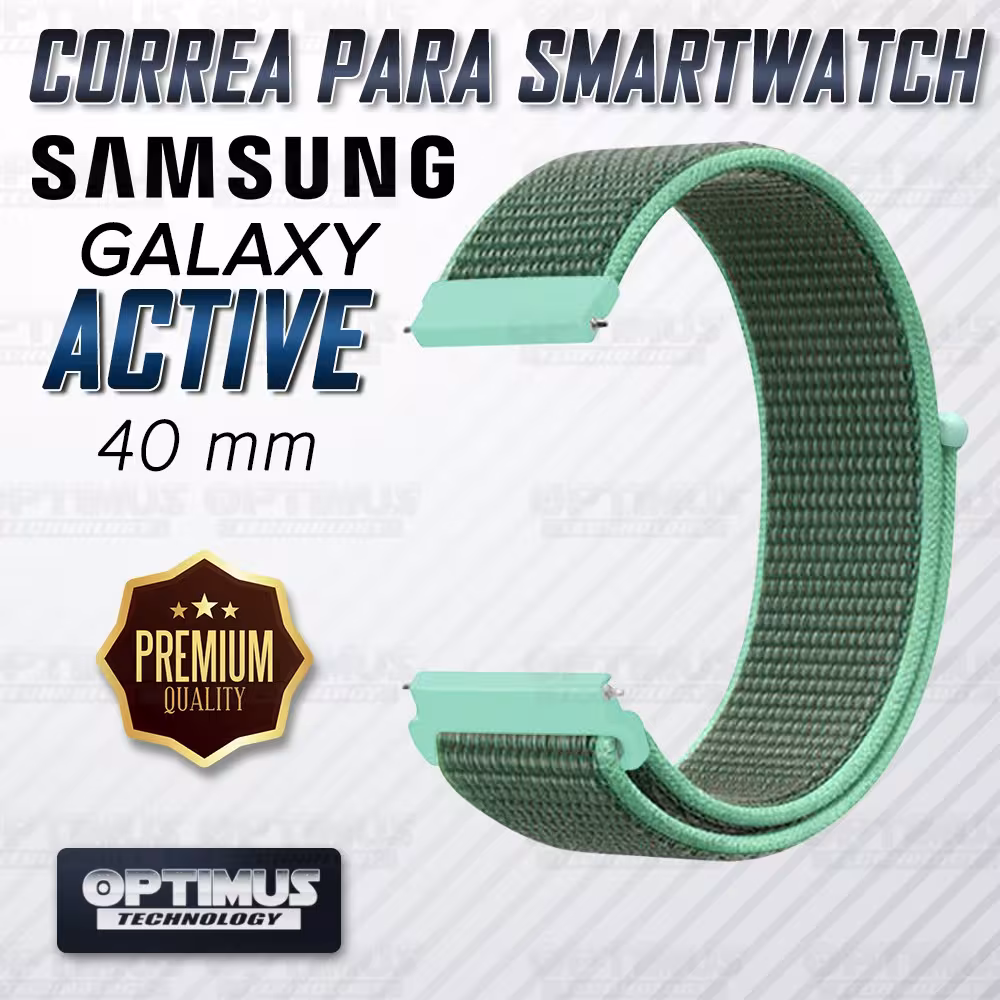 Banda tipo Velcro Tela suave para Reloj Smartwatch Samsung Galaxy Active 40mm | OPTIMUS TECHNOLOGY™ | CRR-VLC-ATV-40 |