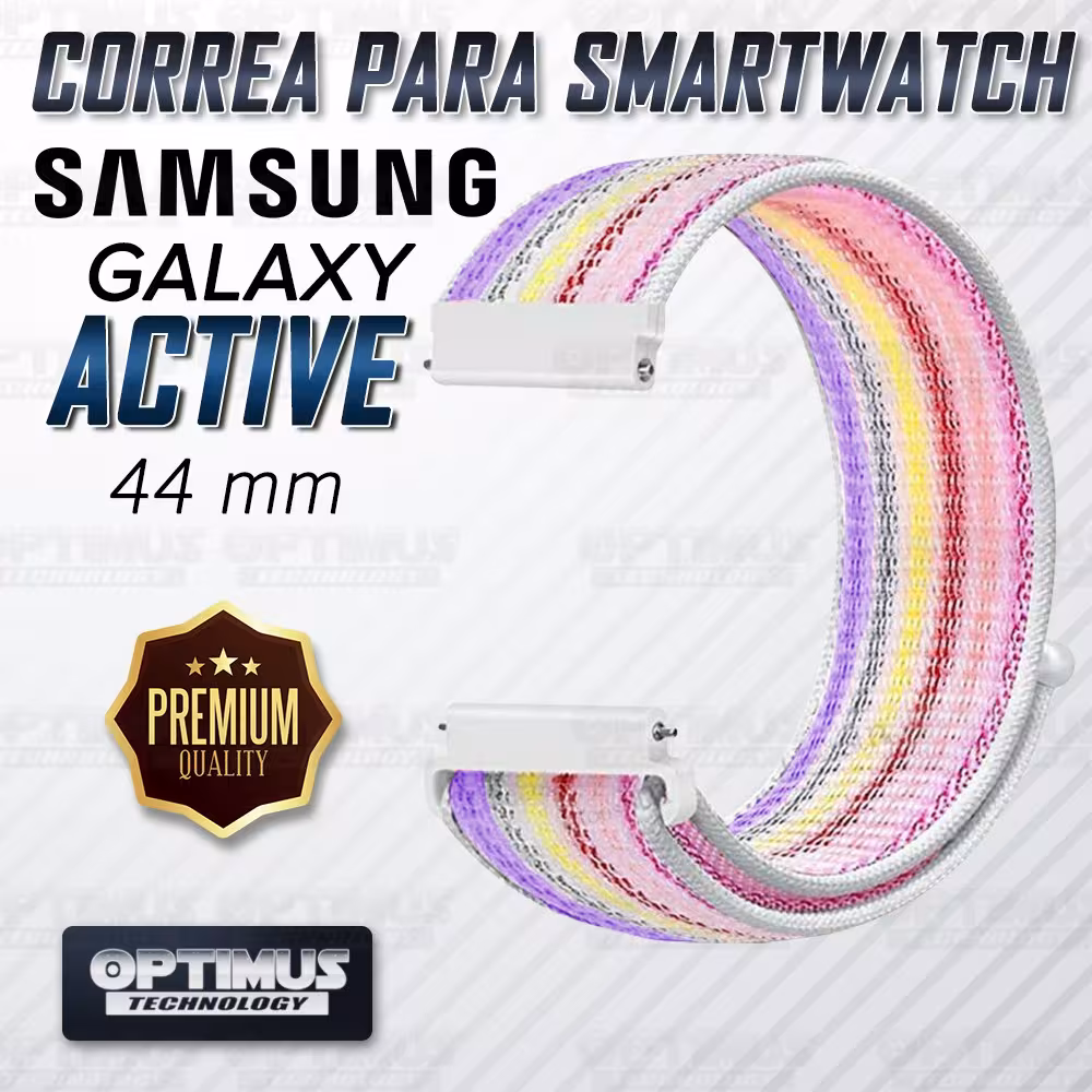 Banda tipo Velcro Tela suave para Reloj Smartwatch Samsung Galaxy Active 44mm | OPTIMUS TECHNOLOGY™ | CRR-VLC-ATV-44 |