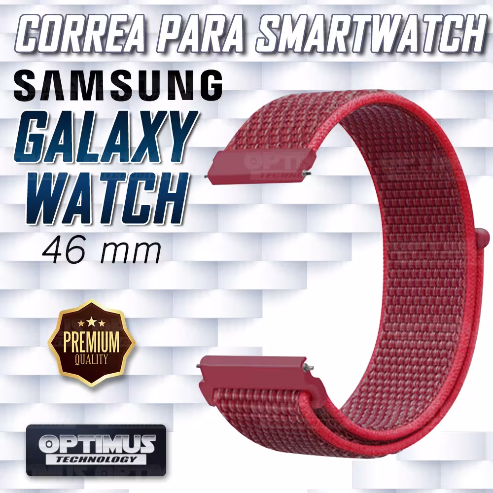 Banda tipo Velcro Tela suave para Reloj Smartwatch Samsung Galaxy Watch 46mm | OPTIMUS TECHNOLOGY™ | CRR-VLC-GW-46 |
