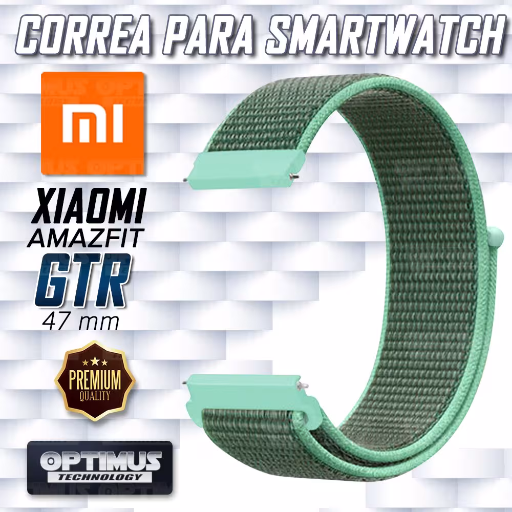 KIT Correa tipo velcro tela suave y Vidrio templado Reloj Smartwatch Xiaomi Amazfit Gtr OPTIMUS TECHNOLOGY™ - 39