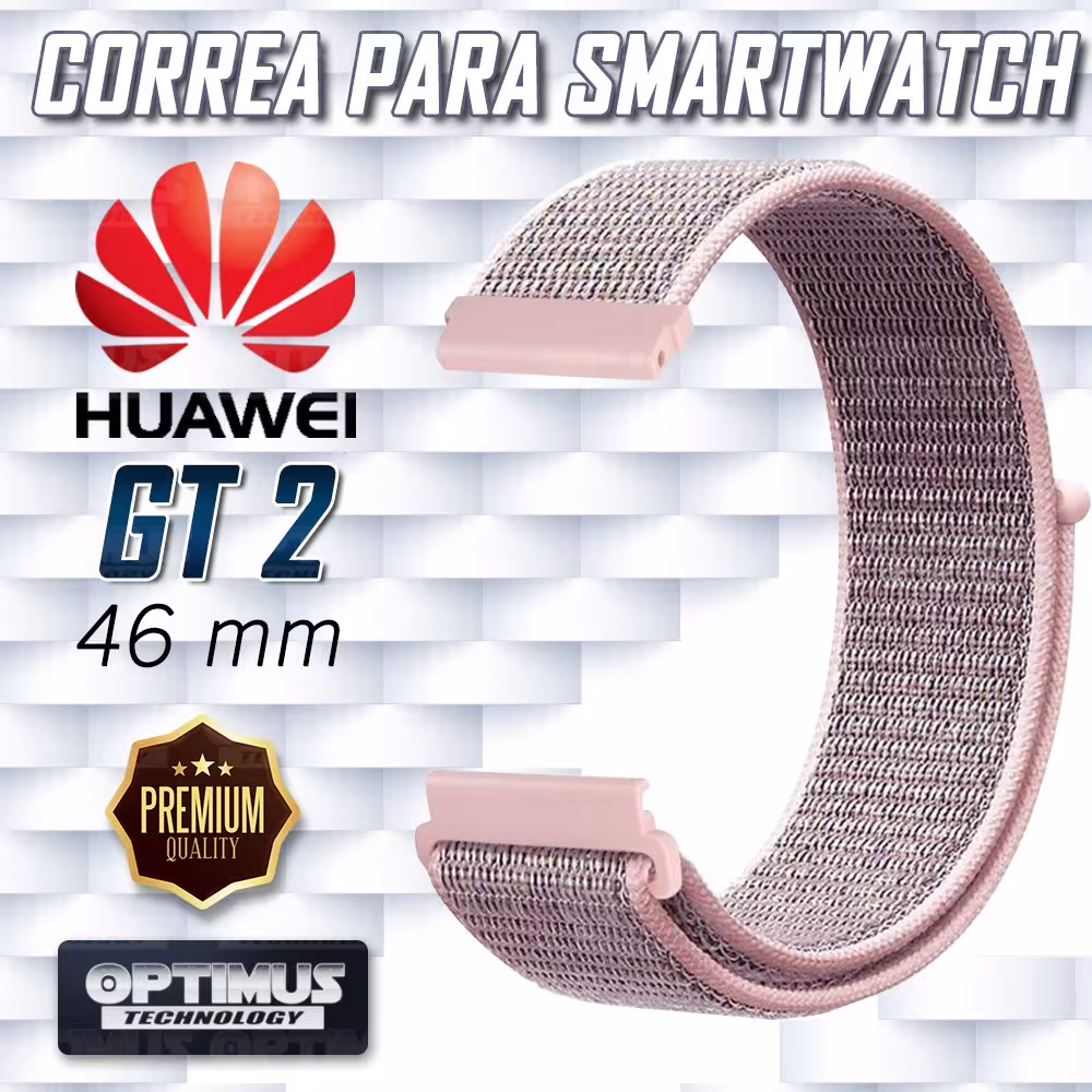 Banda Correa tipo Velcro Tela Suave para Huawei GT 2 46mm | OPTIMUS TECHNOLOGY™ | CRR-VLC-GT2-46 |
