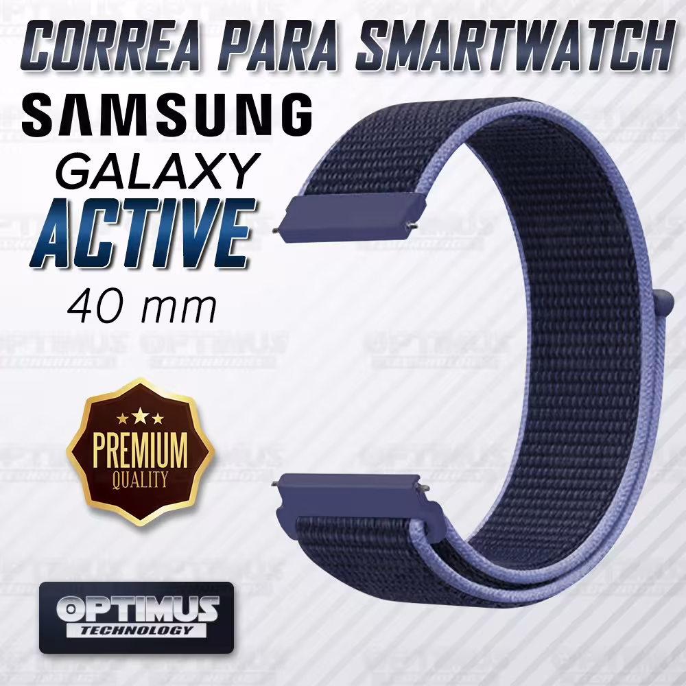 Banda tipo Velcro Tela suave para Reloj Smartwatch Samsung Galaxy Active 40mm | OPTIMUS TECHNOLOGY™ | CRR-VLC-ATV-40 |