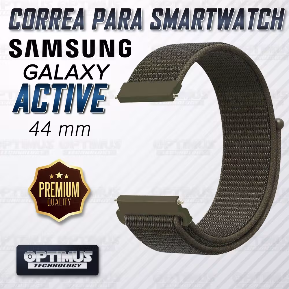 Banda tipo Velcro Tela suave para Reloj Smartwatch Samsung Galaxy Active 44mm | OPTIMUS TECHNOLOGY™ | CRR-VLC-ATV-44 |