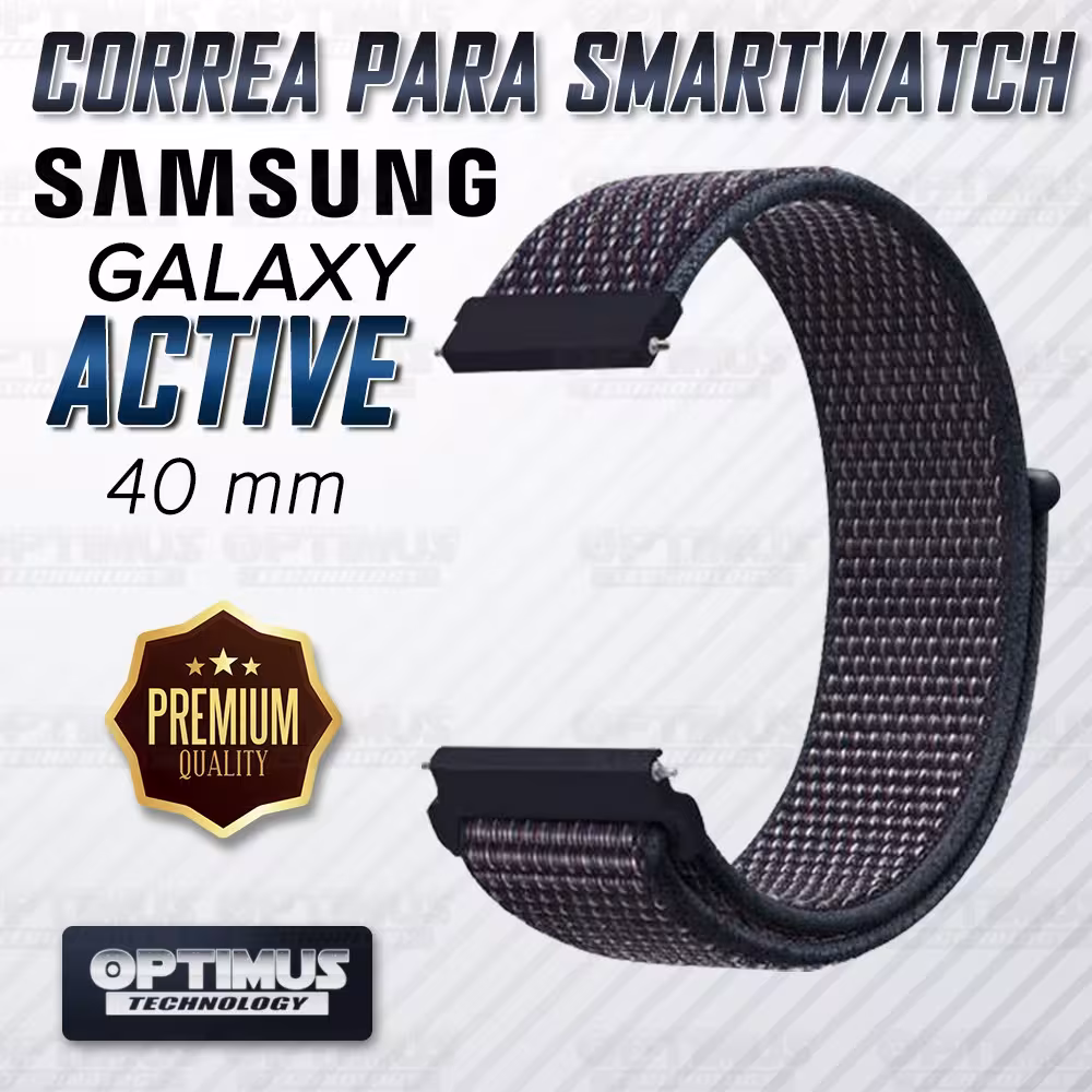 Banda tipo Velcro Tela suave para Reloj Smartwatch Samsung Galaxy Active 40mm | OPTIMUS TECHNOLOGY™ | CRR-VLC-ATV-40 |