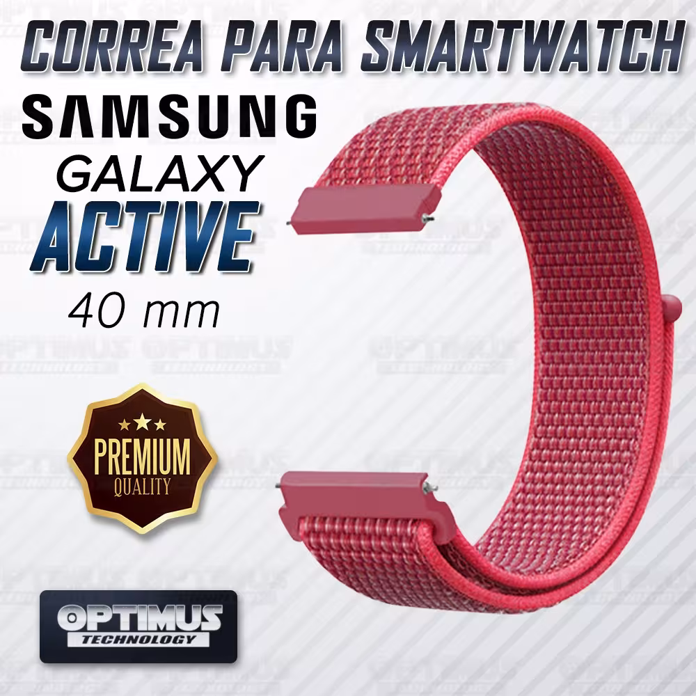 Banda tipo Velcro Tela suave para Reloj Smartwatch Samsung Galaxy Active 40mm | OPTIMUS TECHNOLOGY™ | CRR-VLC-ATV-40 |