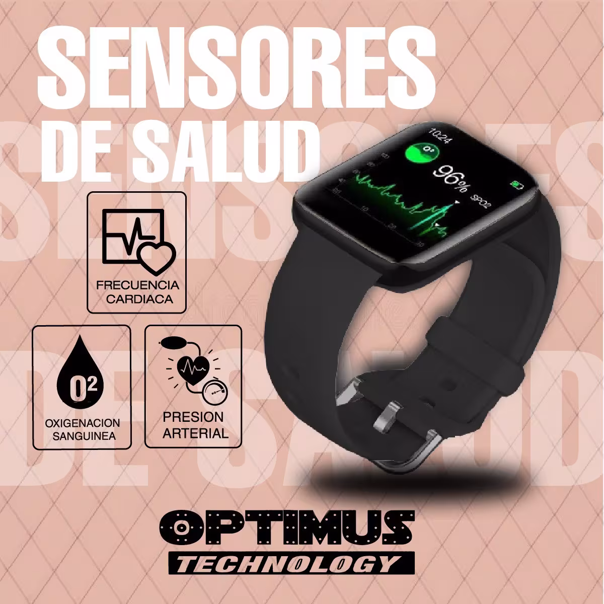 Smartwatch Reloj Inteligente S2 Llamada Bluetooth Compatible Android IOS | OPTIMUS TECHNOLOGY™ | SW-S2 |