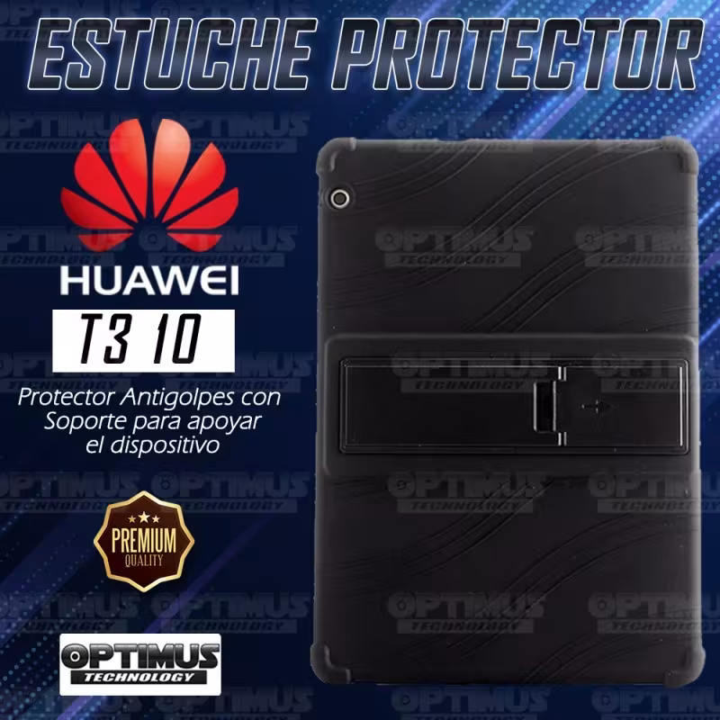 Kit Vidrio templado + Estuche Protector Goma + Teclado y Mouse Ratón Bluetooth para Tablet Huawei T3-10 OPTIMUS TECHNOLOGY™ - 5