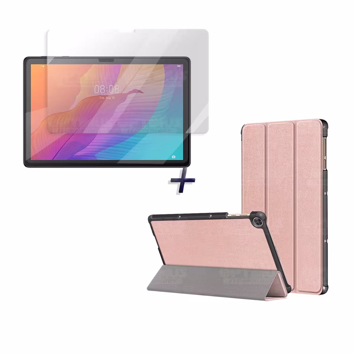 Kit Vidrio Cristal Templado Y Estuche Case Protector para Tablet Huawei matepad T10S OPTIMUS TECHNOLOGY™ - 4