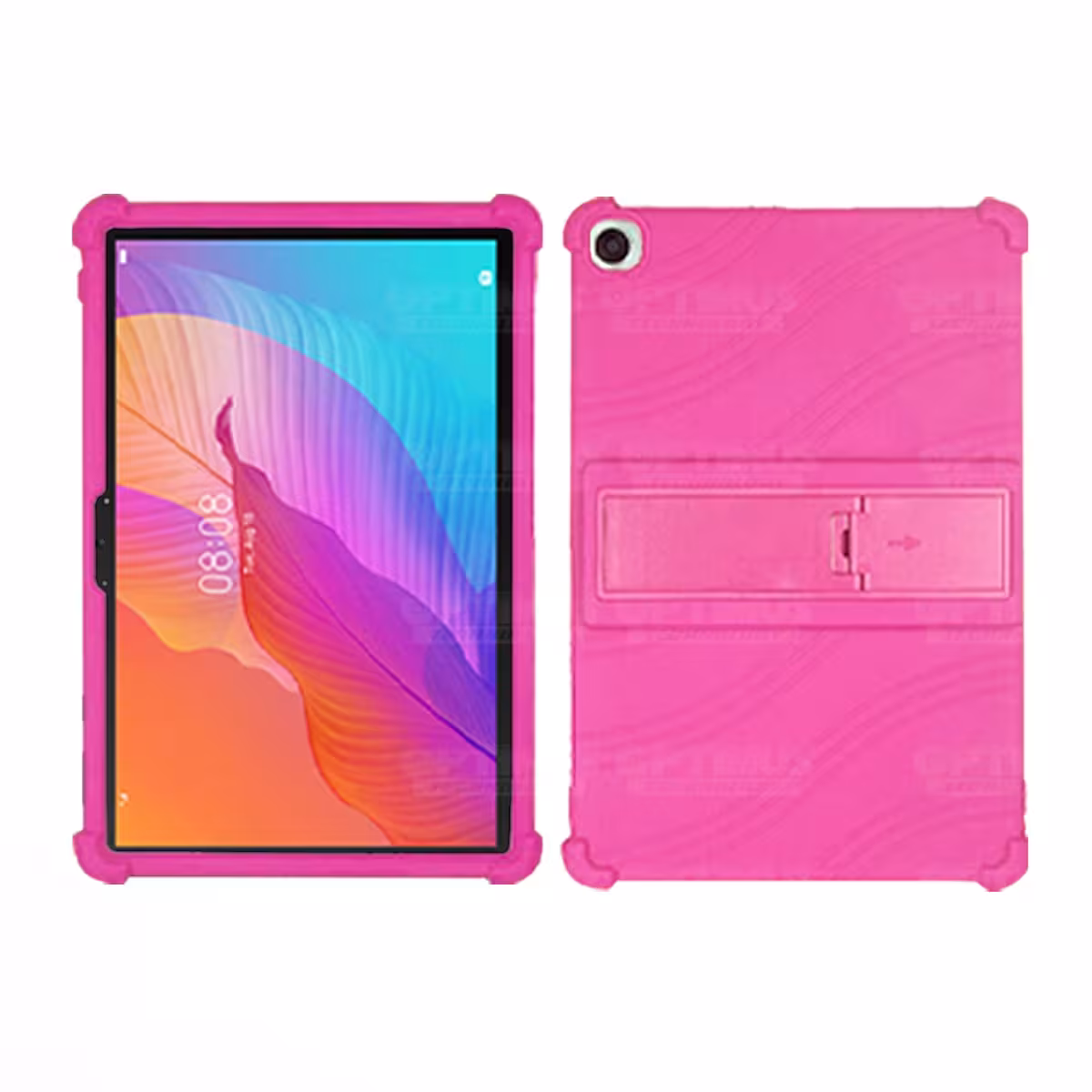 Kit Vidrio templado y Estuche Protector de goma antigolpes con soporte Tablet Huawei matepad T10S OPTIMUS TECHNOLOGY™ - 15