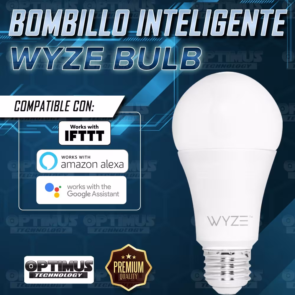 Bombilla inteligente Wyze Bulb compatible con google Assistance Amazon Alexa IFTTT | WYZE COLOMBIA | BULB-WYZE |