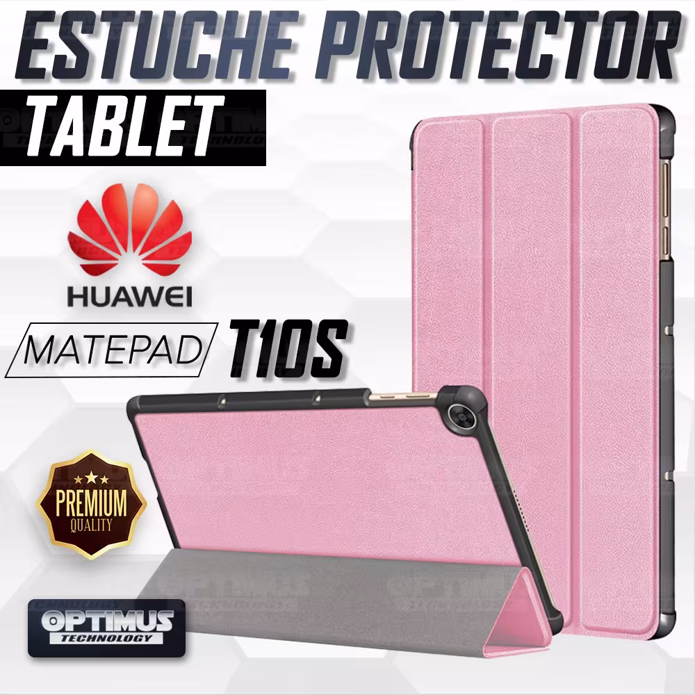 Kit Vidrio templado + Case Forro Protector + Teclado y Mouse Ratón Bluetooth para Tablet Huawei Matepad T10S OPTIMUS TECHNOLOGY™