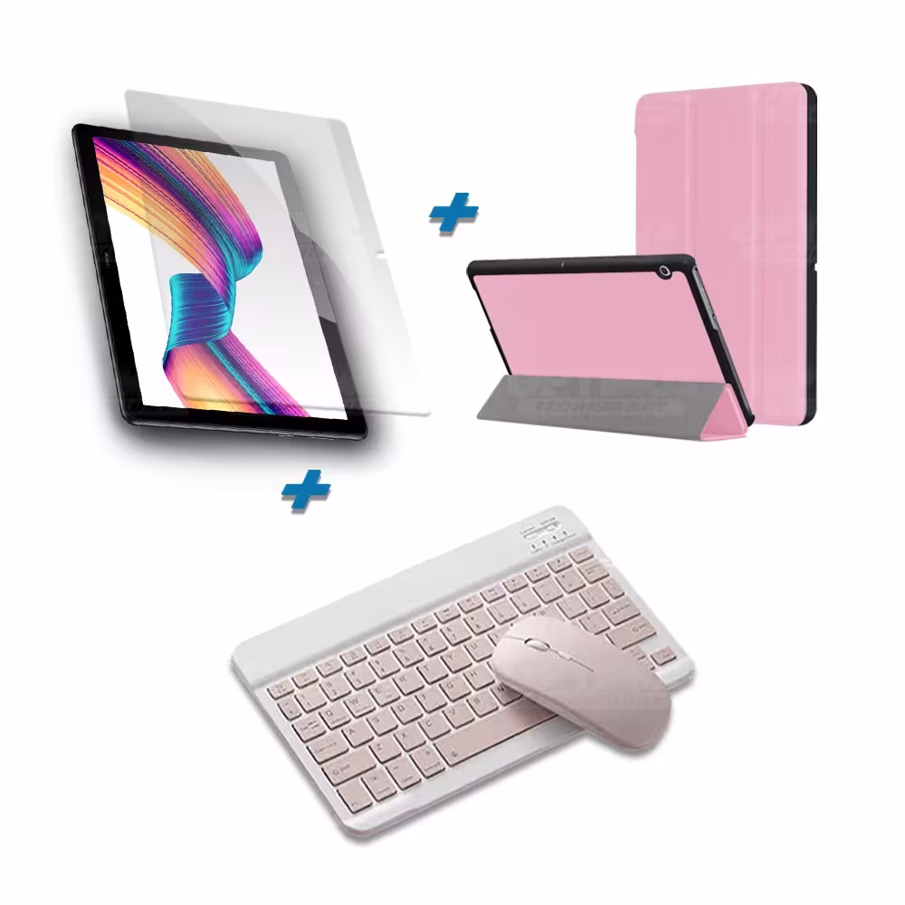 Kit Vidrio templado + Case Forro Protector + Teclado y Mouse Ratón Bluetooth para Tablet Huawei T3-10 OPTIMUS TECHNOLOGY™ - 46