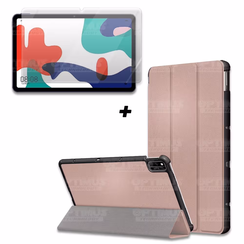 Kit Vidrio Cristal Templado Y Estuche Case Protector para Tablet Huawei matepad 10.4 OPTIMUS TECHNOLOGY™ - 13