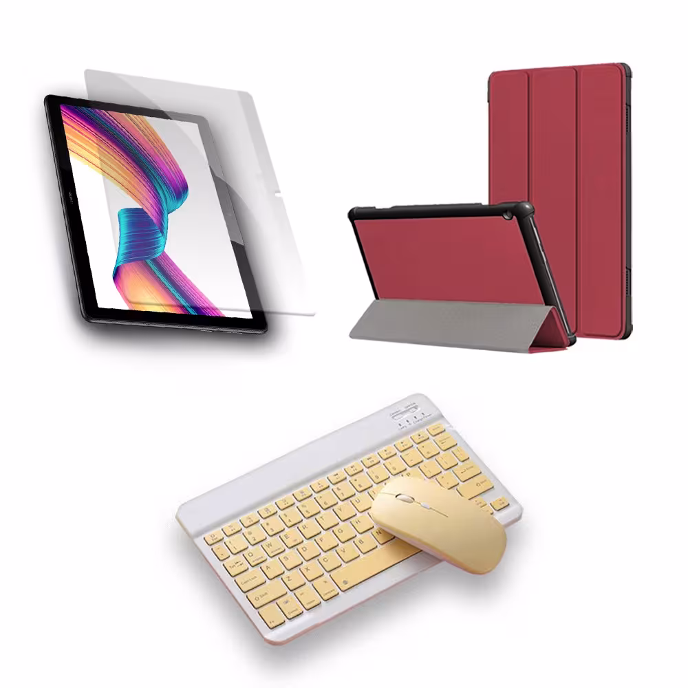 Kit Vidrio templado + Case Forro Protector + Teclado y Mouse Ratón Bluetooth para Tablet Huawei T3-10 OPTIMUS TECHNOLOGY™ - 17