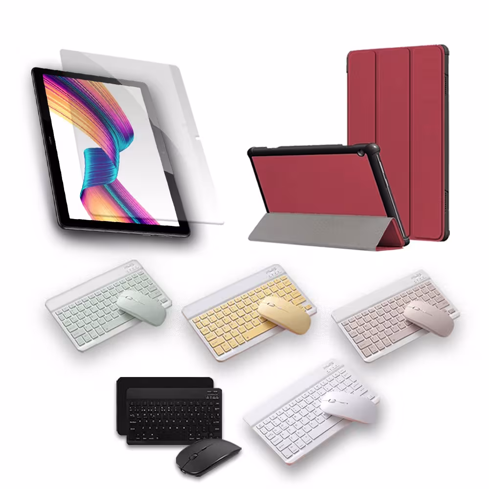 Kit Vidrio templado + Case Forro Protector + Teclado y Mouse Ratón Bluetooth para Tablet Huawei T3-10 OPTIMUS TECHNOLOGY™ - 15