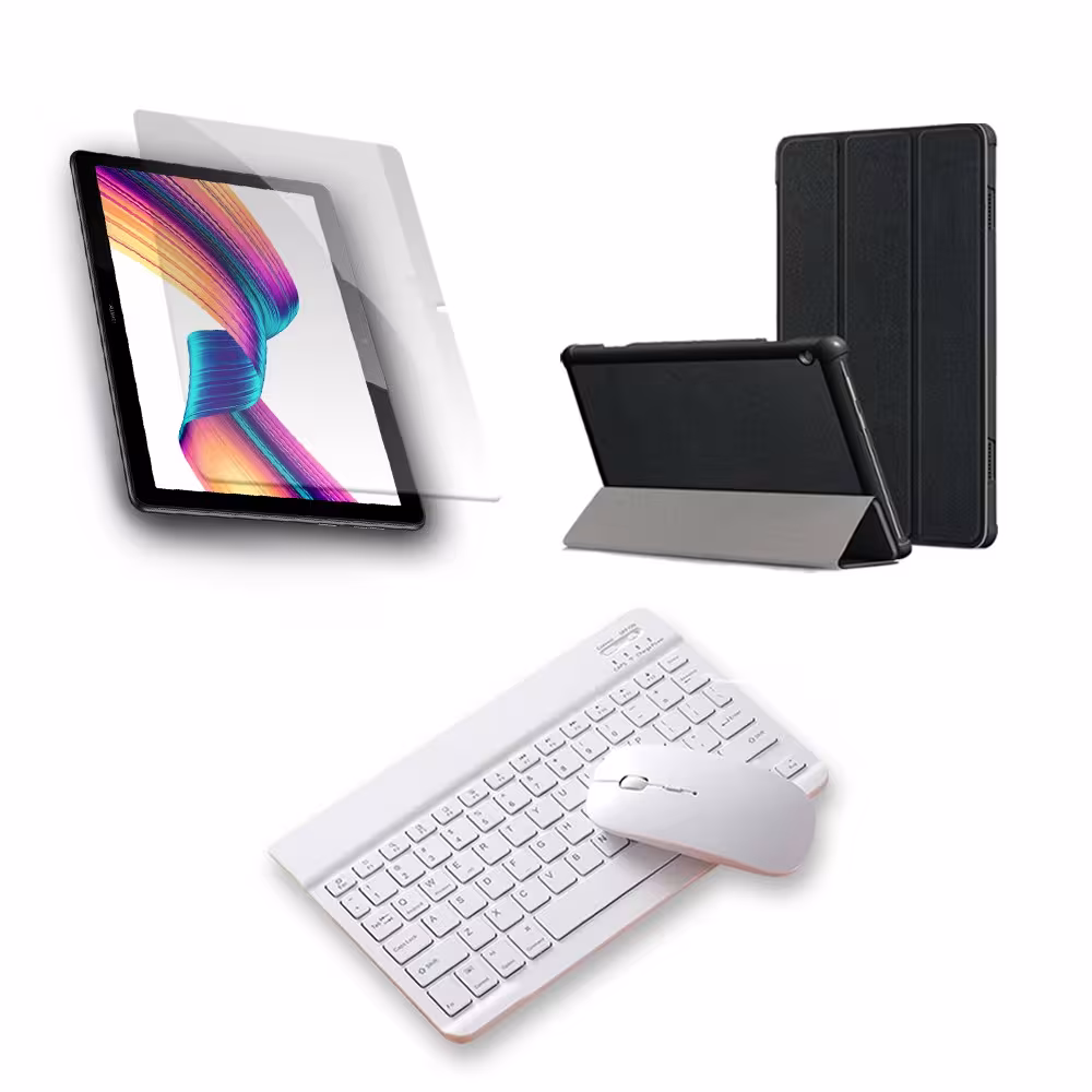 Kit Vidrio templado + Case Forro Protector + Teclado y Mouse Ratón Bluetooth para Tablet Huawei T3-10 OPTIMUS TECHNOLOGY™ - 27