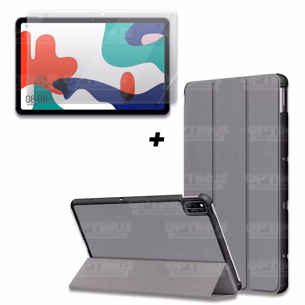 Kit Vidrio Cristal Templado Y Estuche Case Protector para Tablet Huawei matepad 10.4 OPTIMUS TECHNOLOGY™ - 16