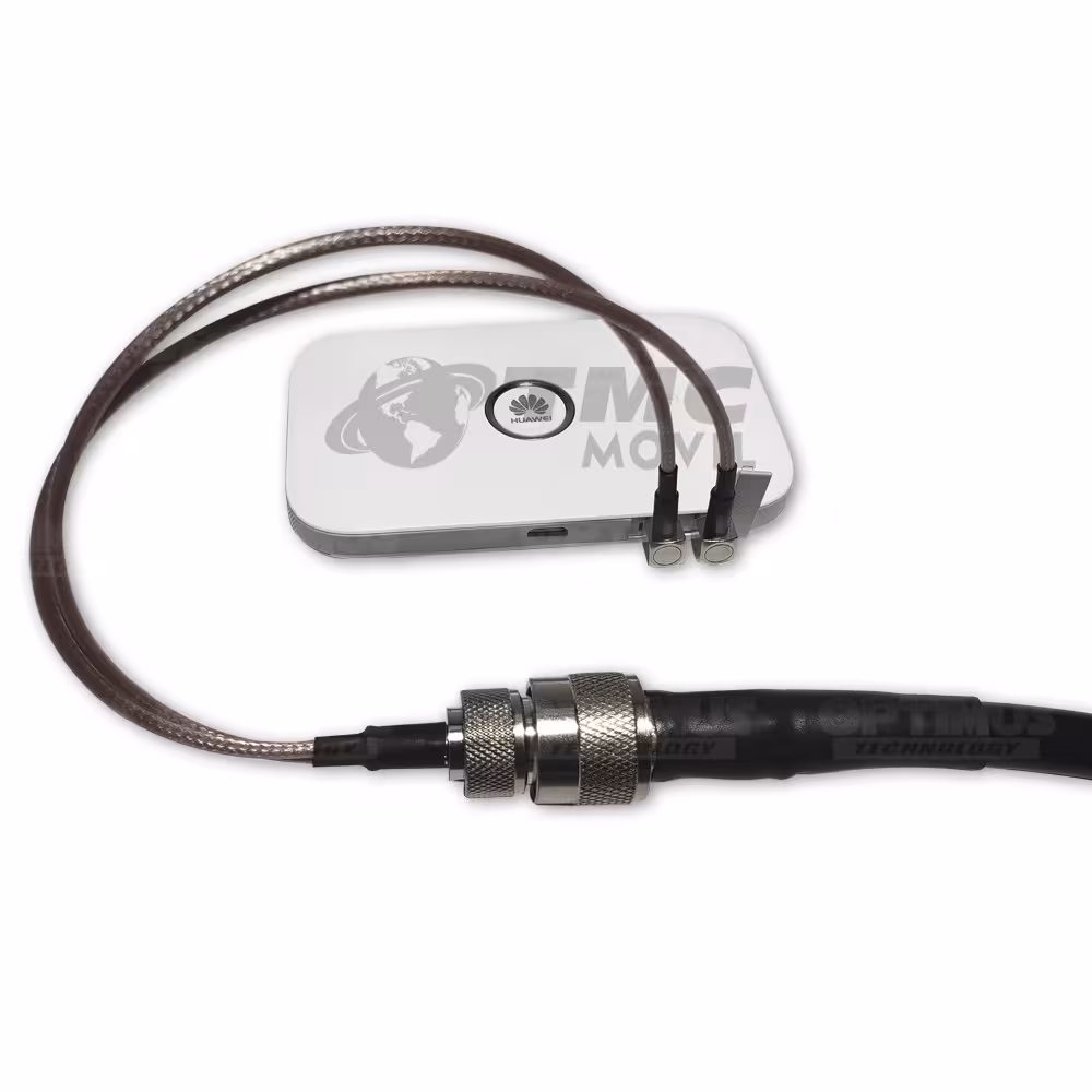 Conector Pigtail MIMO x2 TS9 para modem Internet Mifi 4G LTE (Huawei E5573s-508 - e5377) / Equipos de Telemetria TMC MOVIL - 2