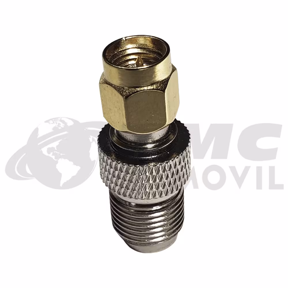 Conector Convertidor F Hembra A Sma Macho Para Amplificador de señal celular / Modem de Internet | TMC MOVIL | CNT-F-HTOSMA |