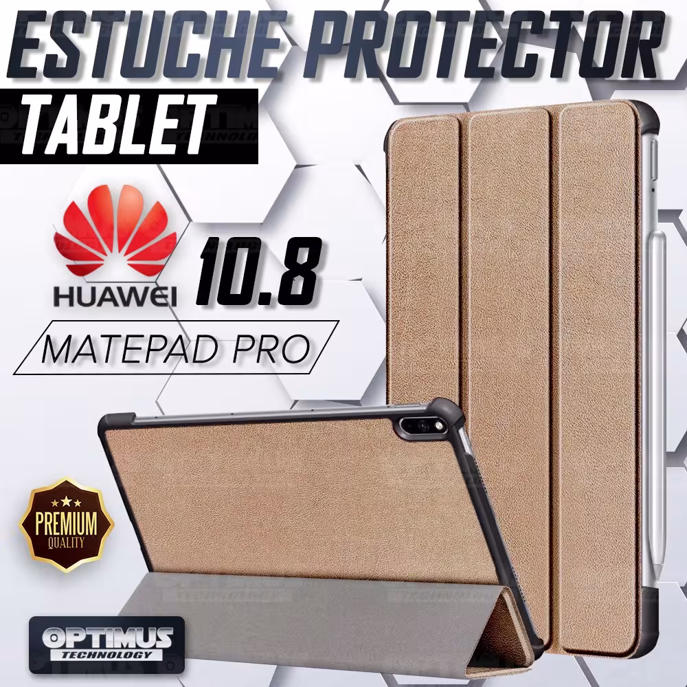 Kit Vidrio templado + Case Forro Protector + Teclado y Mouse Ratón Bluetooth para Tablet Huawei Matepad Pro 10.8 OPTIMUS TECHNOL