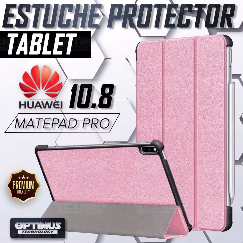 Kit Vidrio templado + Case Forro Protector + Teclado y Mouse Ratón Bluetooth para Tablet Huawei Matepad Pro 10.8 OPTIMUS TECHNOL