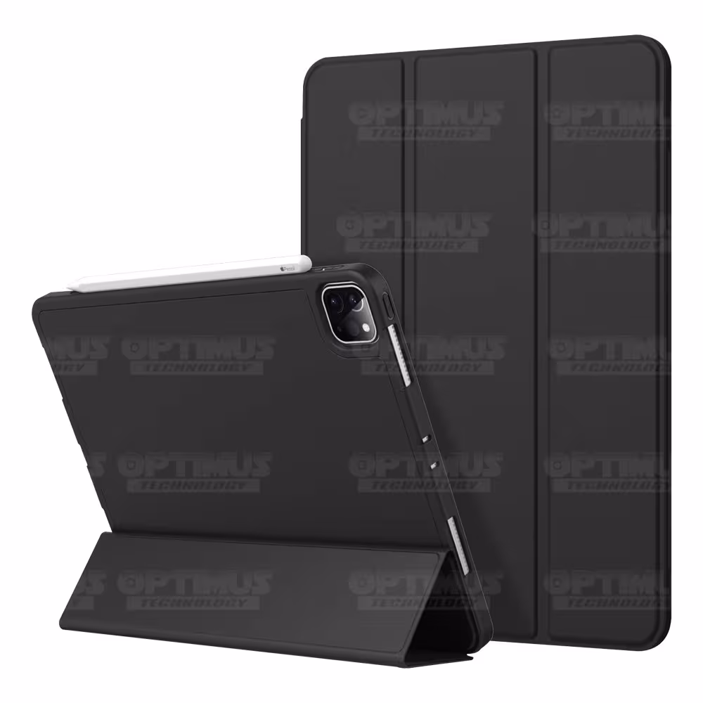 Kit Vidrio Templado Matte Glass Y Estuche Case Protector con portalápiz Tablet iPad Pro 12.9 2019 OPTIMUS TECHNOLOGY™ - 12