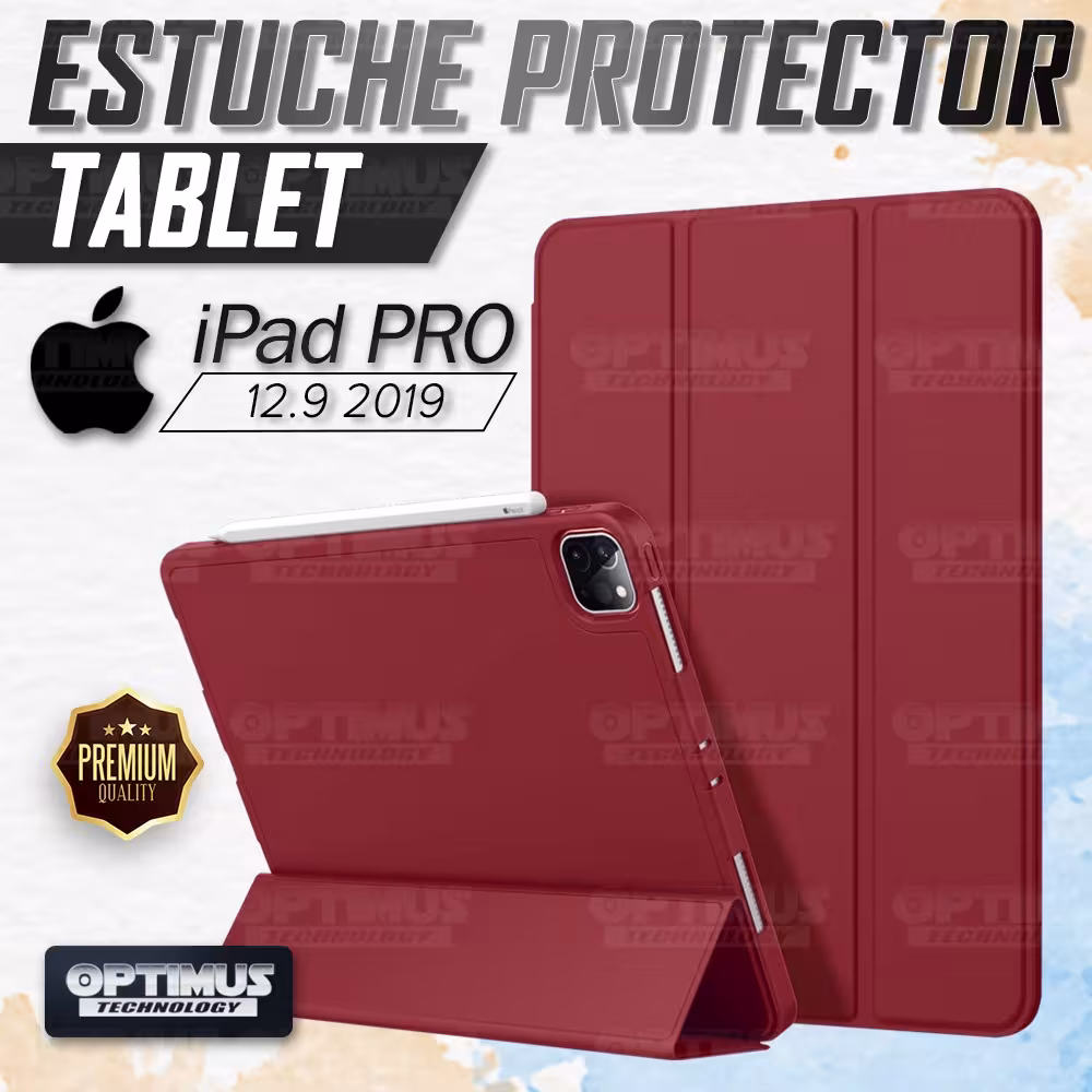 Kit Vidrio Templado Matte Glass Y Estuche Case Protector con portalápiz Tablet iPad Pro 12.9 2019 OPTIMUS TECHNOLOGY™ - 15