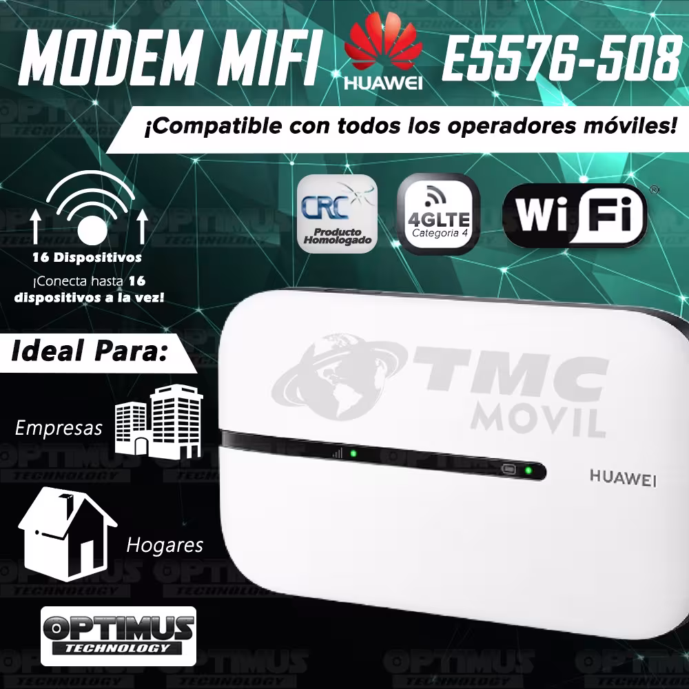 Modem Wifi Huawei E5576-508 Mifi Wifi 3s Simcard Libre Todo Operador | HUAWEI COLOMBIA | E5576-508 |
