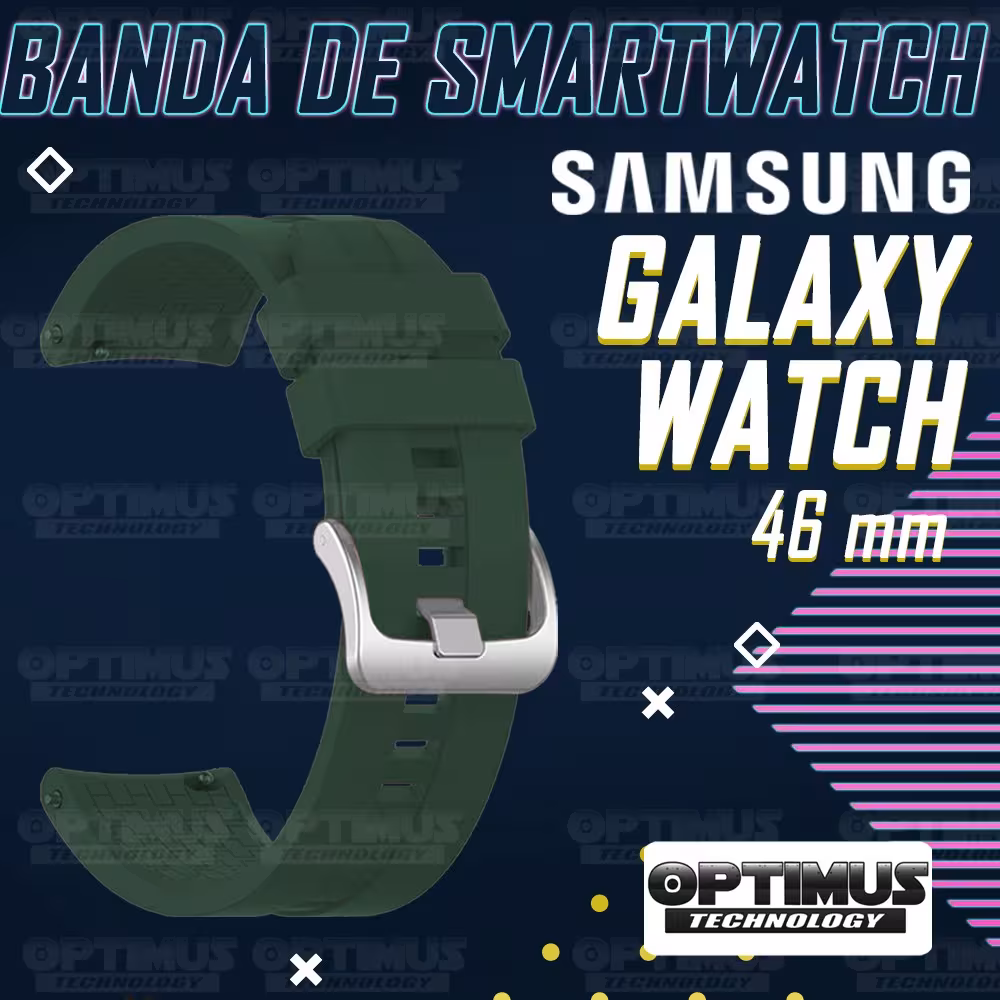 Correa Pulso de Goma 22mm para reloj Smartwatch Samsung Galaxy Watch 46mm | OPTIMUS TECHNOLOGY™ | CRR-GM-GX-WCH-46 |