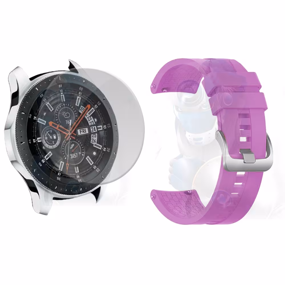 Vidrio Templado Y Correa Smartwatch Reloj Inteligente Samsung Galaxy Watch 46mm | OPTIMUS TECHNOLOGY™ | CRR-VTP-GX-WCH-46 |
