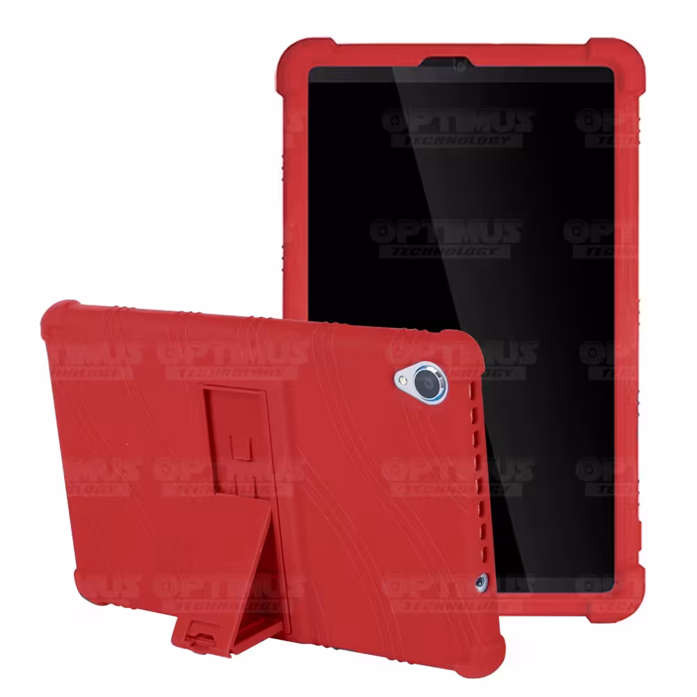 Kit Vidrio templado y Estuche Protector de goma antigolpes con soporte Tablet Lenovo Tab M8 8505x / x8505f OPTIMUS TECHNOLOGY™ -