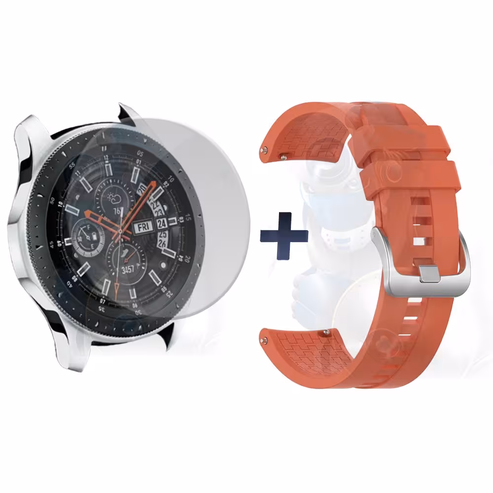 Vidrio Templado Y Correa Smartwatch Reloj Inteligente Samsung Galaxy Watch 46mm | OPTIMUS TECHNOLOGY™ | CRR-VTP-GX-WCH-46 |