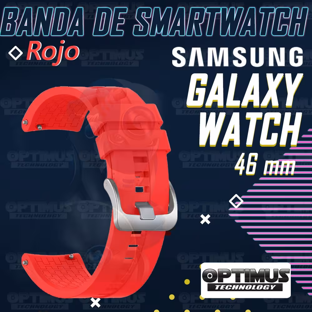 Vidrio Templado Y Correa Smartwatch Reloj Inteligente Samsung Galaxy Watch 46mm | OPTIMUS TECHNOLOGY™ | CRR-VTP-GX-WCH-46 |