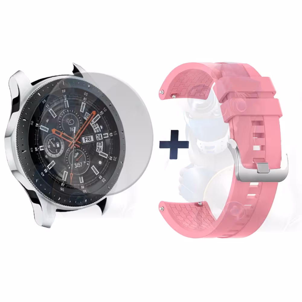 Vidrio Templado Y Correa Smartwatch Reloj Inteligente Samsung Galaxy Watch 46mm | OPTIMUS TECHNOLOGY™ | CRR-VTP-GX-WCH-46 |