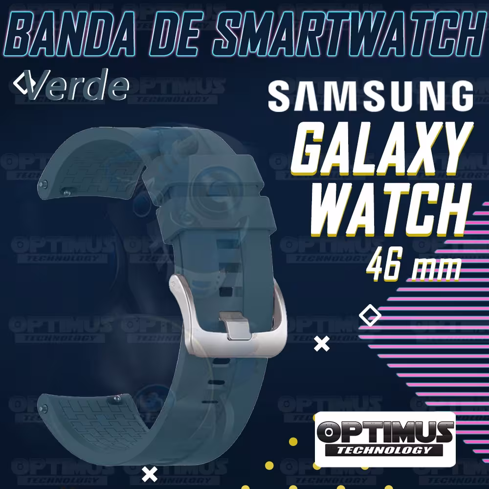 Correa Pulso de Goma 22mm para reloj Smartwatch Samsung Galaxy Watch 46mm | OPTIMUS TECHNOLOGY™ | CRR-GM-GX-WCH-46 |