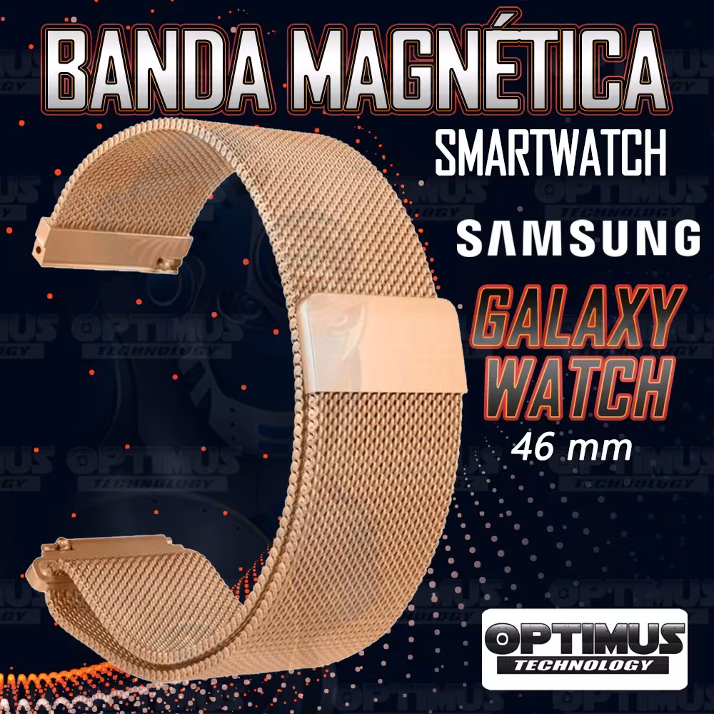 Kit Manilla Pulso Correa Magnética de color Y Vidrio Templado Samsung Galaxy Watch 46mm OPTIMUS TECHNOLOGY™ - 7