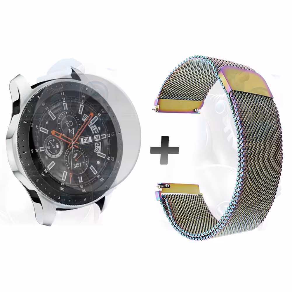 Kit Manilla Pulso Correa Magnética de color Y Vidrio Templado Samsung Galaxy Watch 46mm OPTIMUS TECHNOLOGY™ - 13
