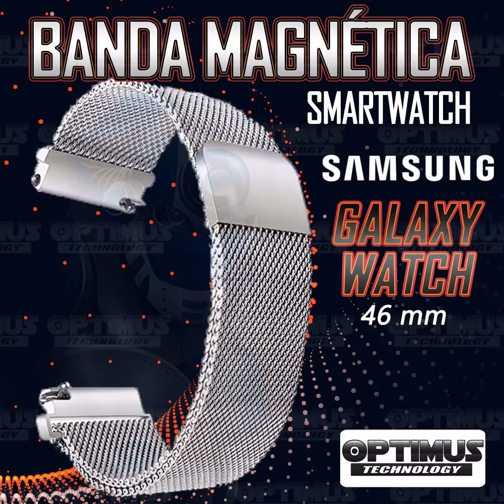 Correa Pulso Banda de Metal Magnética para reloj Smartwatch Samsung Galaxy Watch 46mm OPTIMUS TECHNOLOGY™ - 2