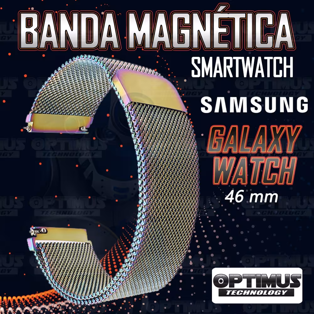 Correa Pulso Banda de Metal Magnética para reloj Smartwatch Samsung Galaxy Watch 46mm OPTIMUS TECHNOLOGY™ - 10