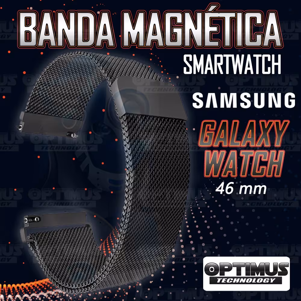 Correa Pulso Banda de Metal Magnética para reloj Smartwatch Samsung Galaxy Watch 46mm OPTIMUS TECHNOLOGY™ - 12