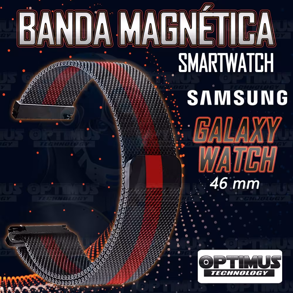 Correa Pulso Banda de Metal Magnética para reloj Smartwatch Samsung Galaxy Watch 46mm OPTIMUS TECHNOLOGY™ - 14