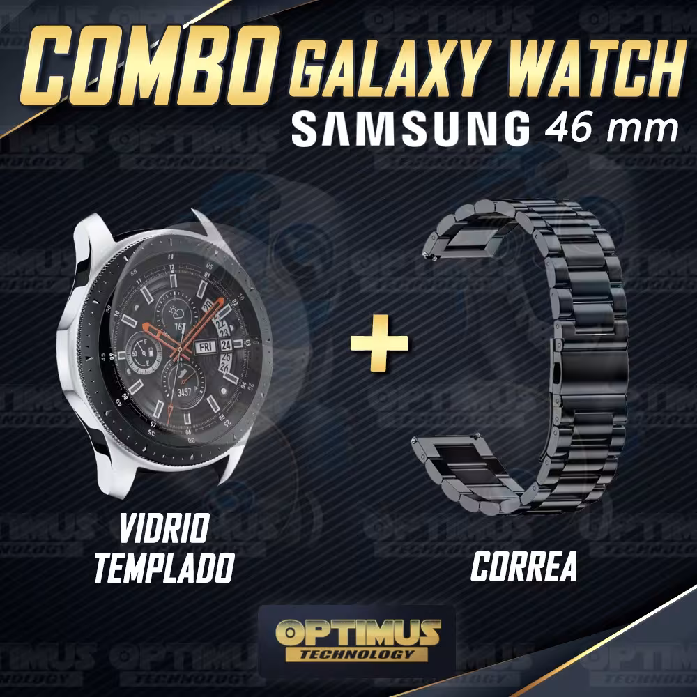 Vidrio Templado Y Correa De Metal Smartwatch Reloj Inteligente Samsung Galaxy Watch 46mm OPTIMUS TECHNOLOGY™ - 6