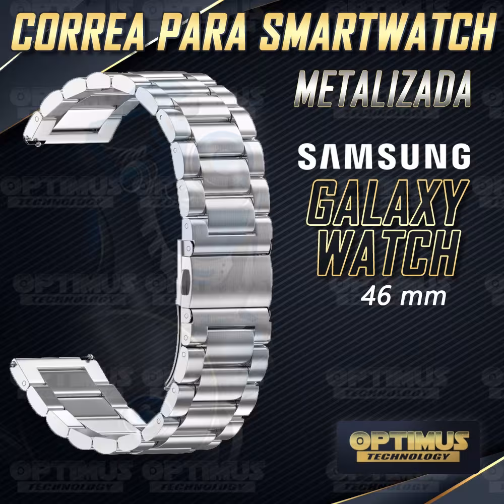 Vidrio Templado Y Correa De Metal Smartwatch Reloj Inteligente Samsung Galaxy Watch 46mm OPTIMUS TECHNOLOGY™ - 11