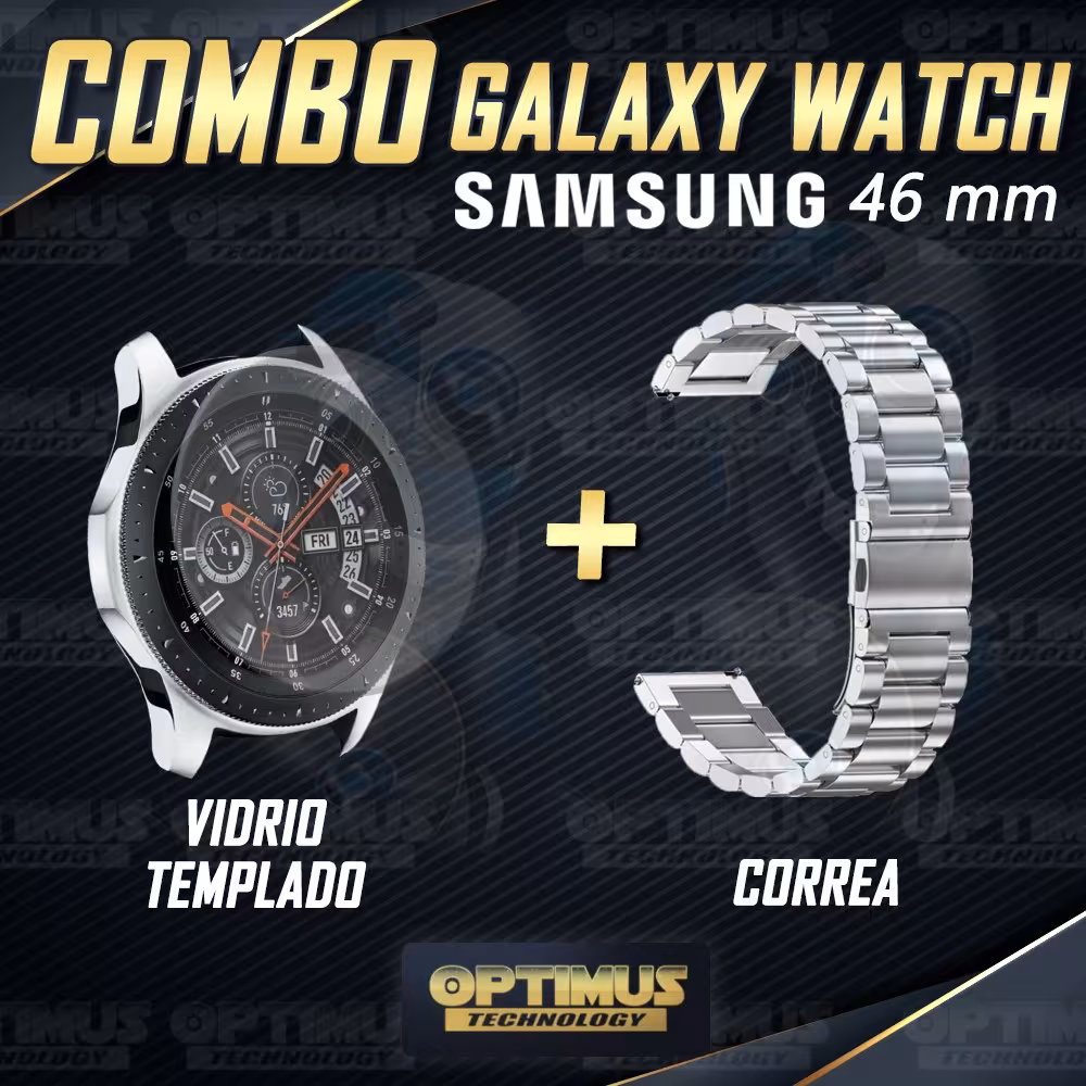 Vidrio Templado Y Correa De Metal Smartwatch Reloj Inteligente Samsung Galaxy Watch 46mm OPTIMUS TECHNOLOGY™ - 10