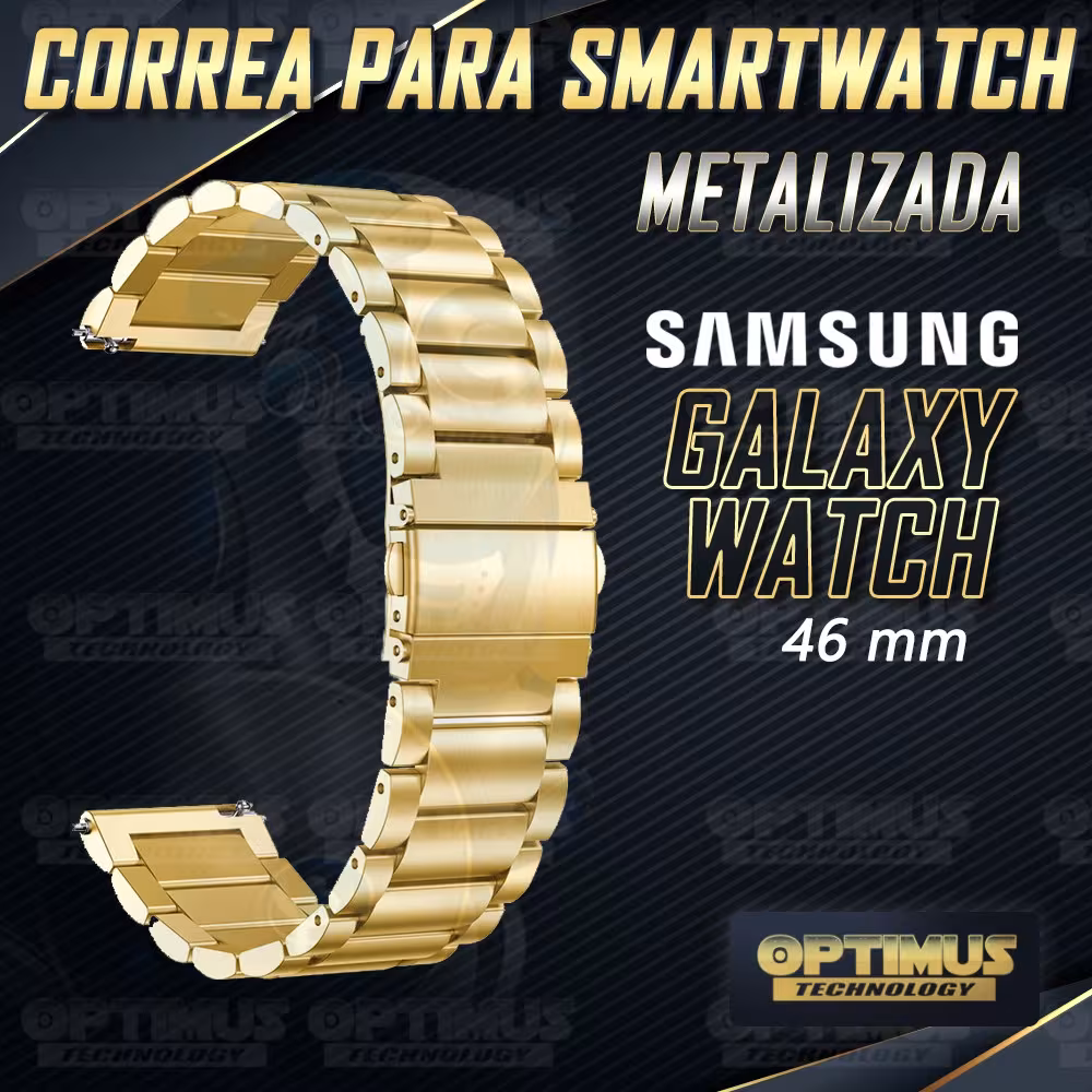 Correa Banda de Metal Magnética reloj Smartwatch Samsung Galaxy Watch 46mm | OPTIMUS TECHNOLOGY™ | CRR-MTL-GX-WCH-46 |